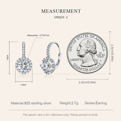 Luxurious Moissanite Ear Climbers
