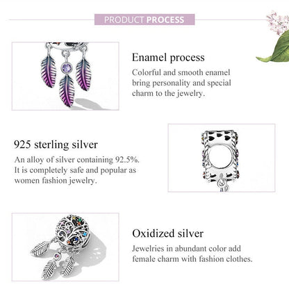 Life Tree Dreamcatcher Charm