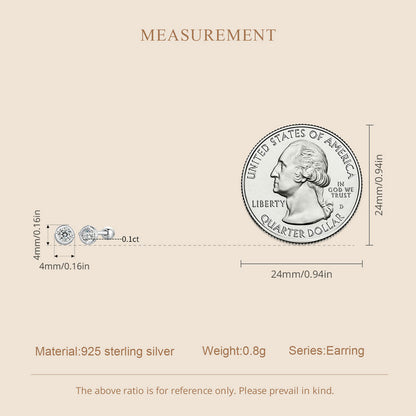 Refined Moissanite Studs