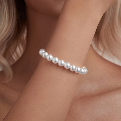 8mm Mother-of-Pearl Bead Bracelet