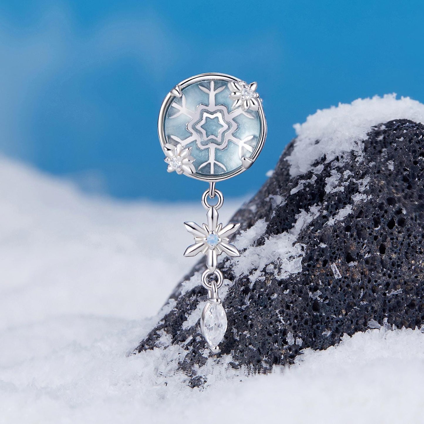 Crystal Snowflake Charm