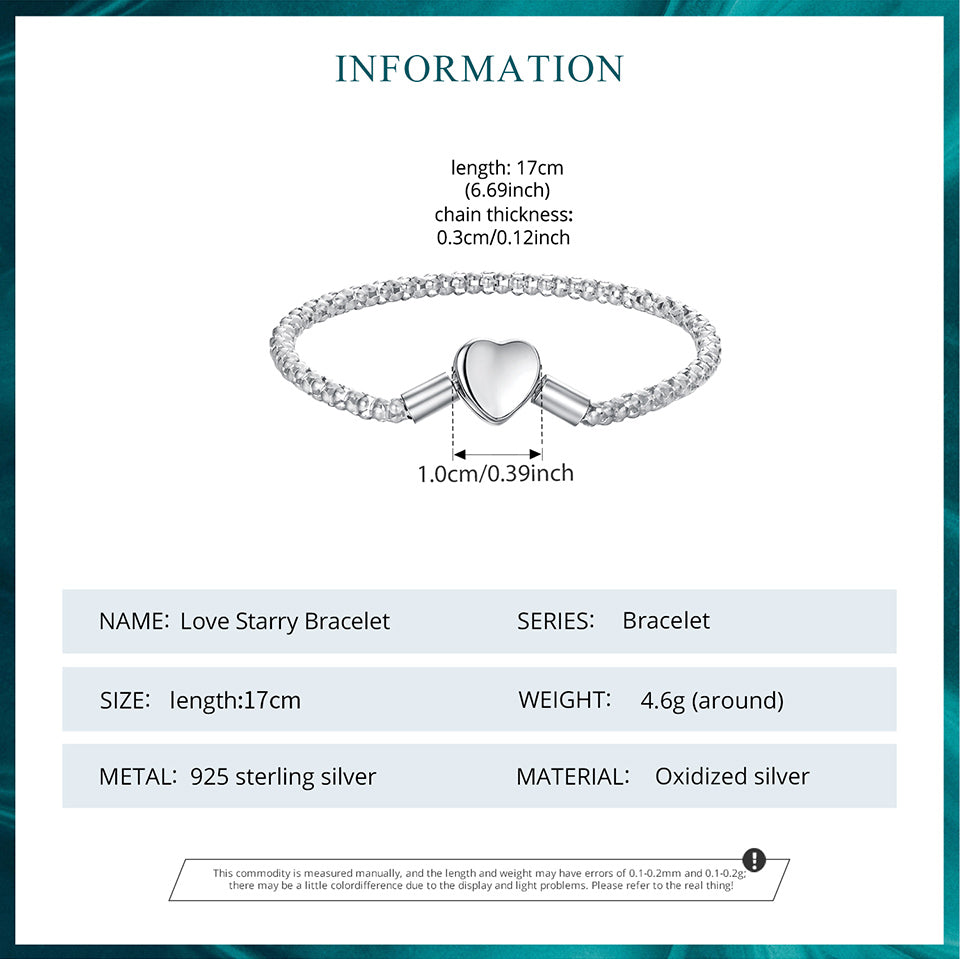 Heart & Galaxy Basic Bracelet