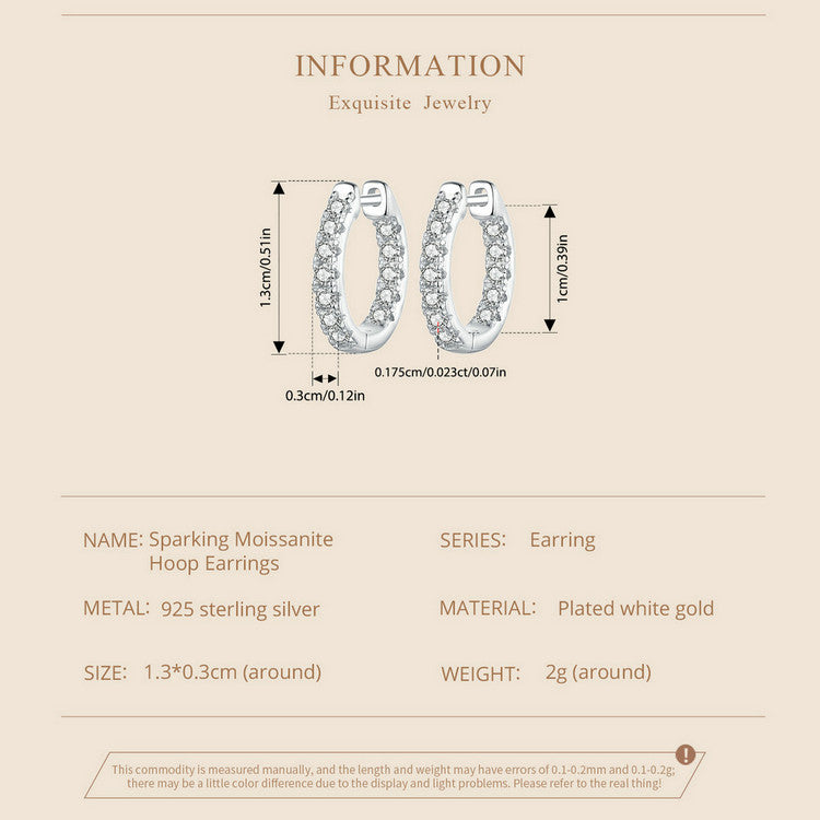 Glimmering Moissanite Ear Climbers