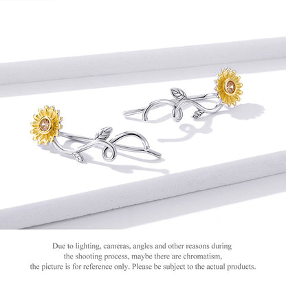 Fresh Daisy Hoop Earrings