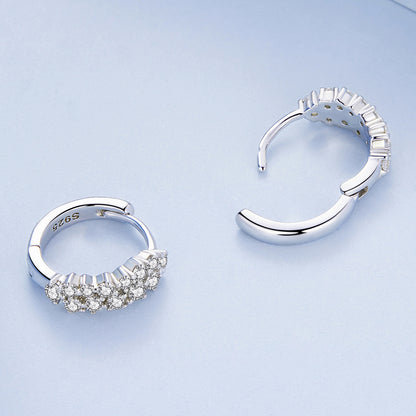 Elegant Zircon Clip-On Earrings