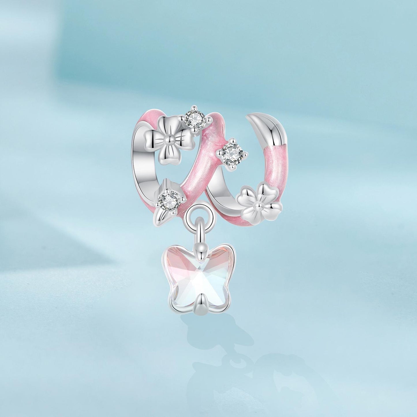 Butterfly Flower Charm