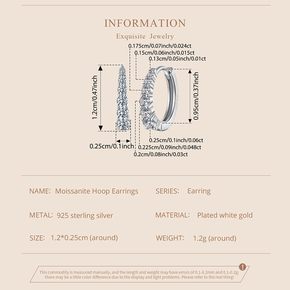 Moissanite Ear Climbers