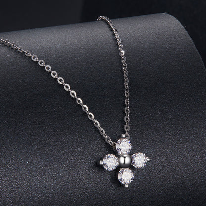 Clover Moissanite Necklace