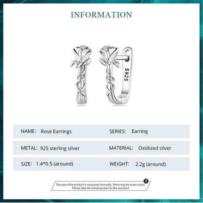 Rose Clip-On Earrings