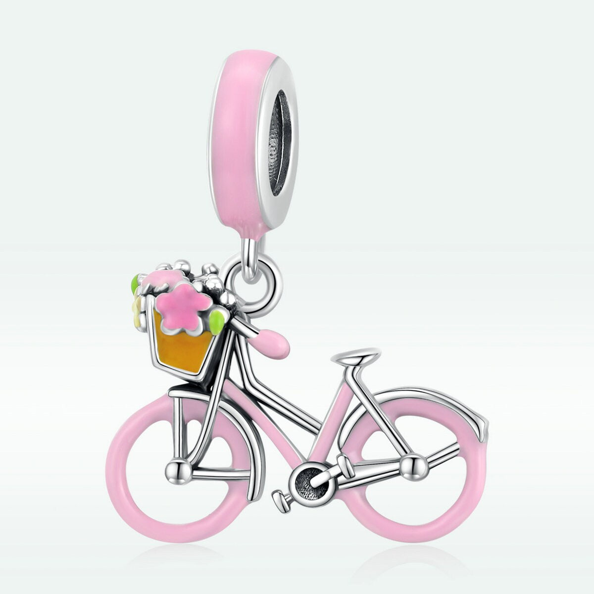 Pink Bicycle Charm