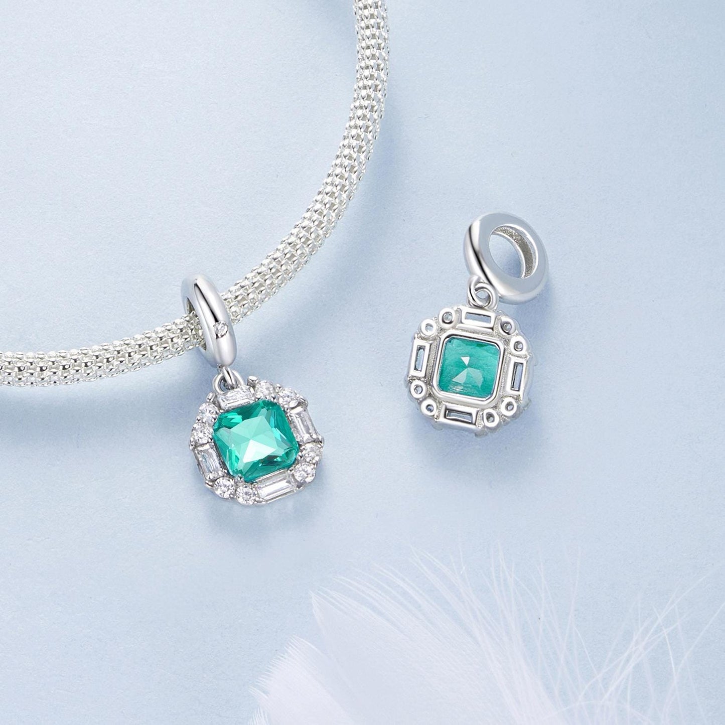 Mysterious Green Light Pendant Charm