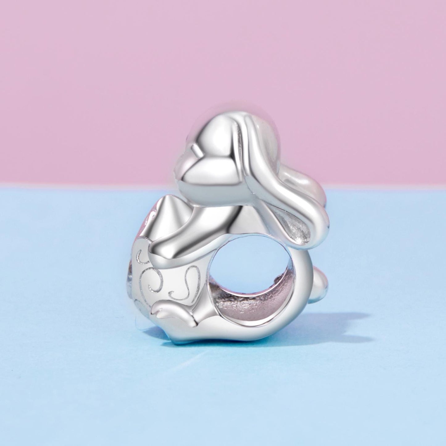 Easter Rabbit with Egg Charm