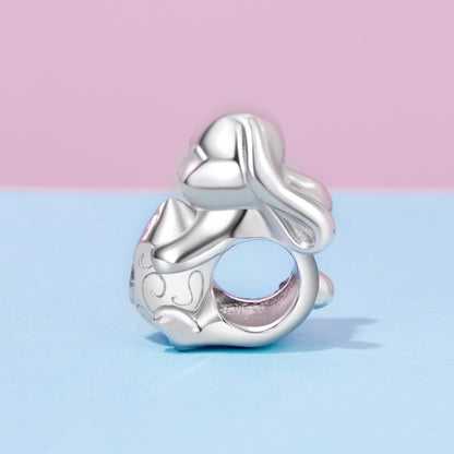 Easter Rabbit with Egg Charm