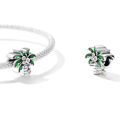 Summer Coconut Tree Charm