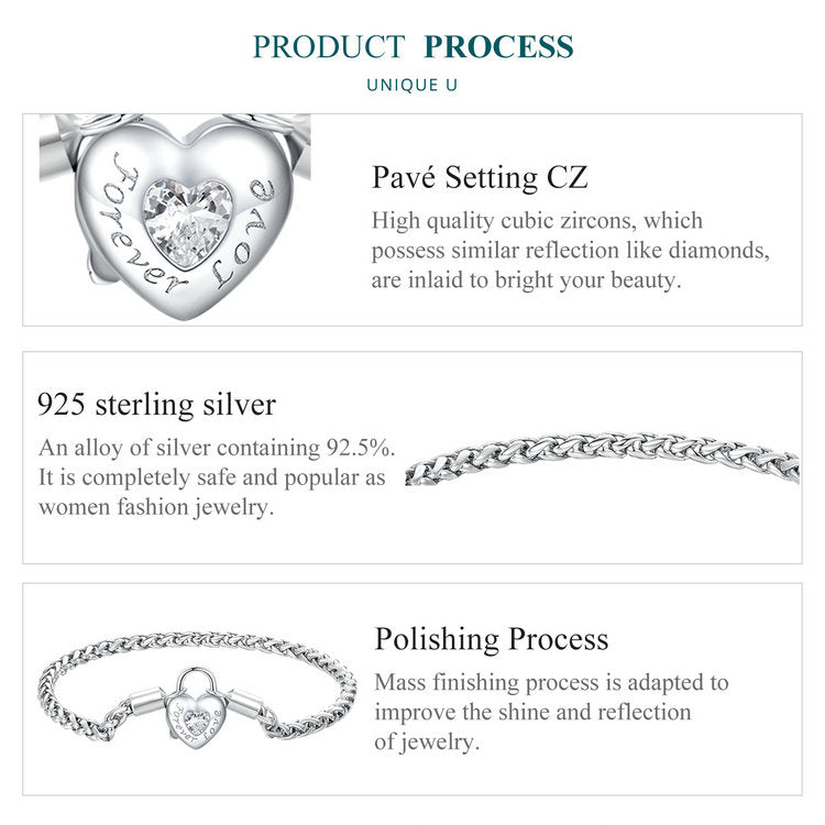 Heart Lock Basic Bracelet