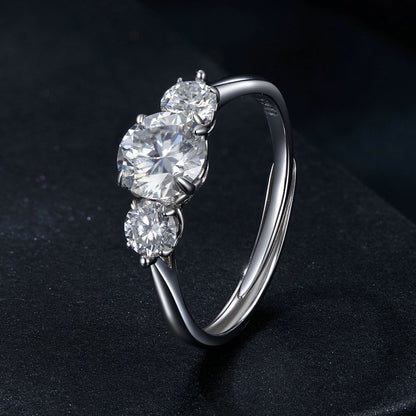 Romantic 1 Carat Moissanite Ring