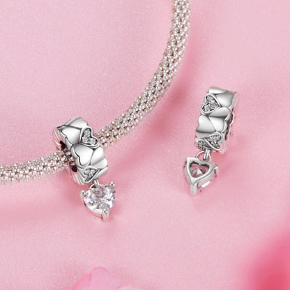 Heart Silicone Stopper Beads Charm