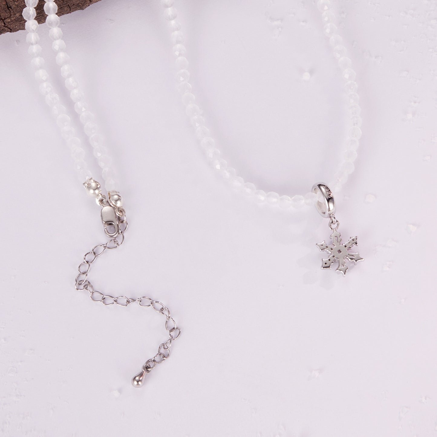 Frosted Crystal Necklace