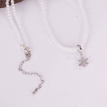 Frosted Crystal Necklace