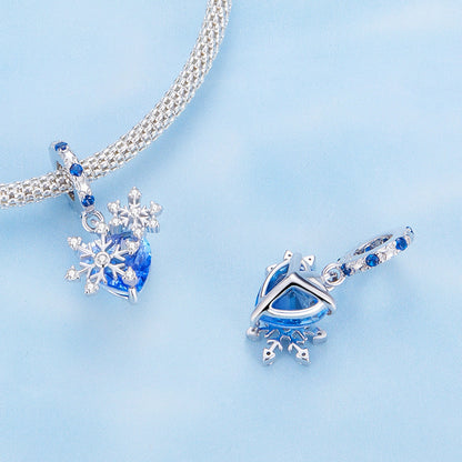 Snowflake Hanging Bead Charm