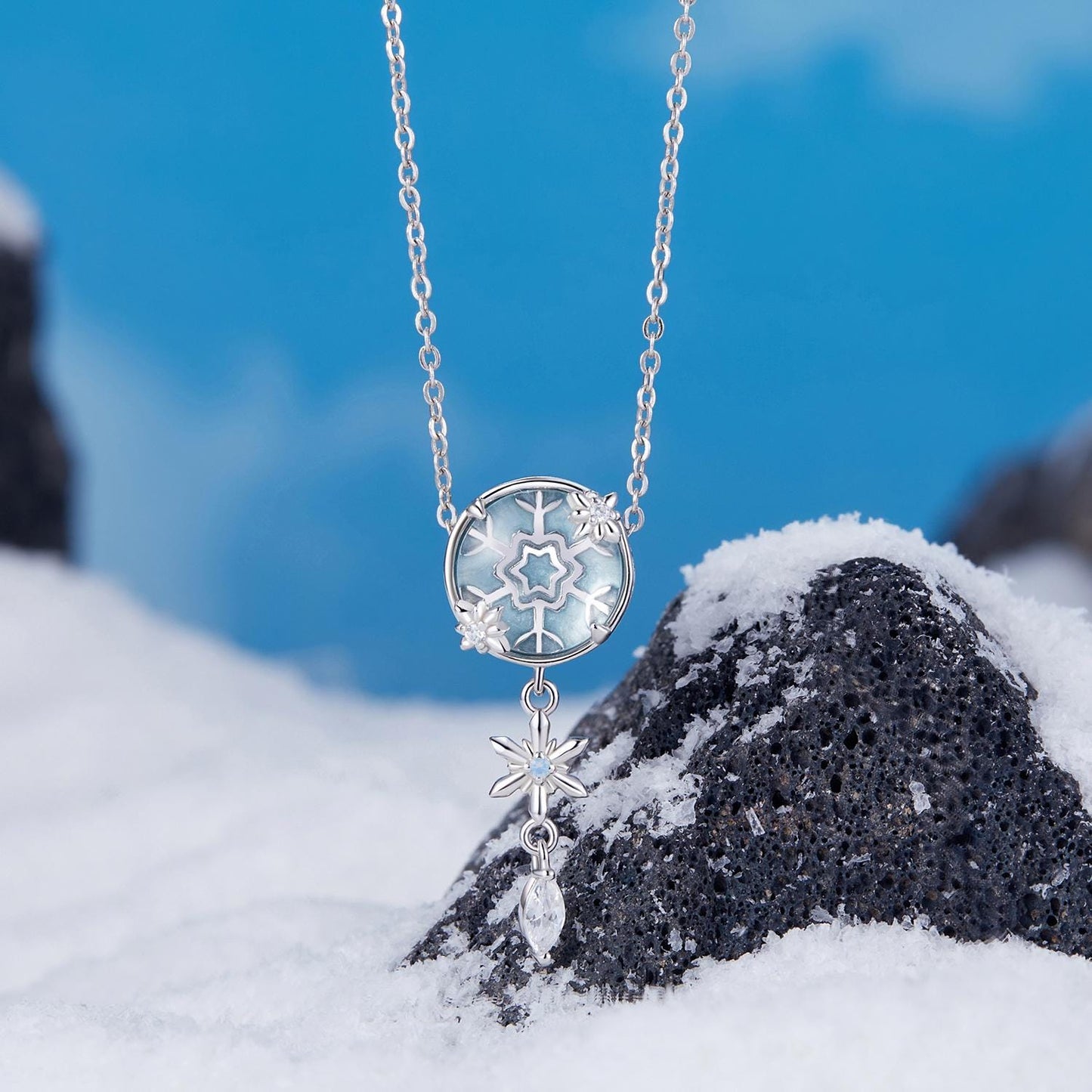 Crystal Snowflake Charm
