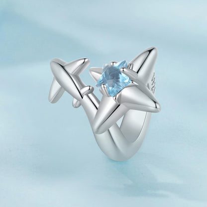 Airplane Starburst Charm