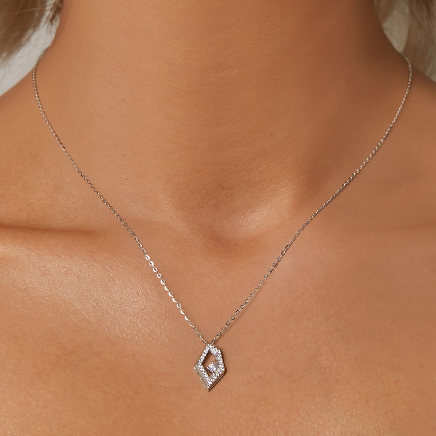 Geometric Sparkle Necklace