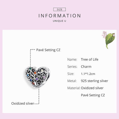 Charm for Bracelet, Life Tree Charm