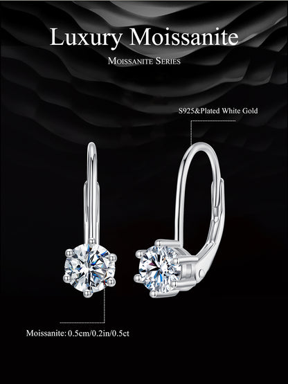 Moissanite Spring Ear Climbers