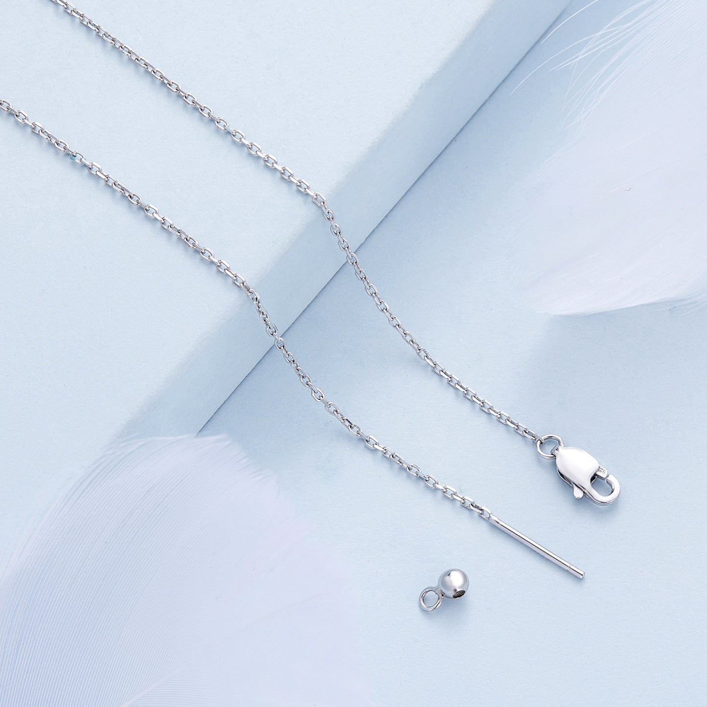 Purple Zircon Lily of the Valley Necklace
