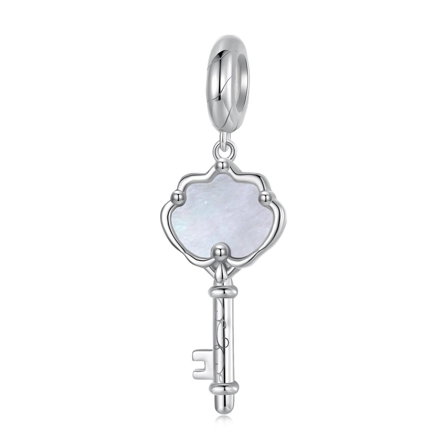 Shell Key Pendant Charm