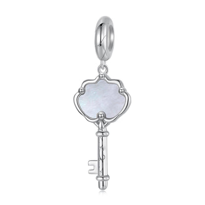 Shell Key Pendant Charm