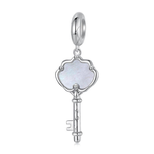 Shell Key Pendant Charm
