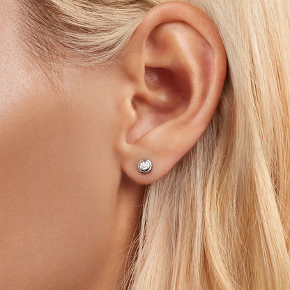 Bubble Design Moissanite Studs