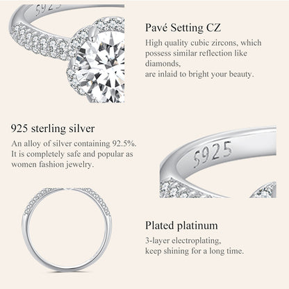 1 Carat Moissanite Ring