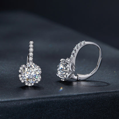 1ct Moissanite Spring Earring