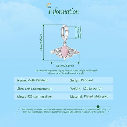 Moth Pendant Charm