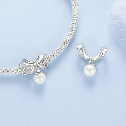Pearl Bowknot Charm