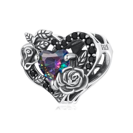 Midnight Rose Beads Charm, SCC3201