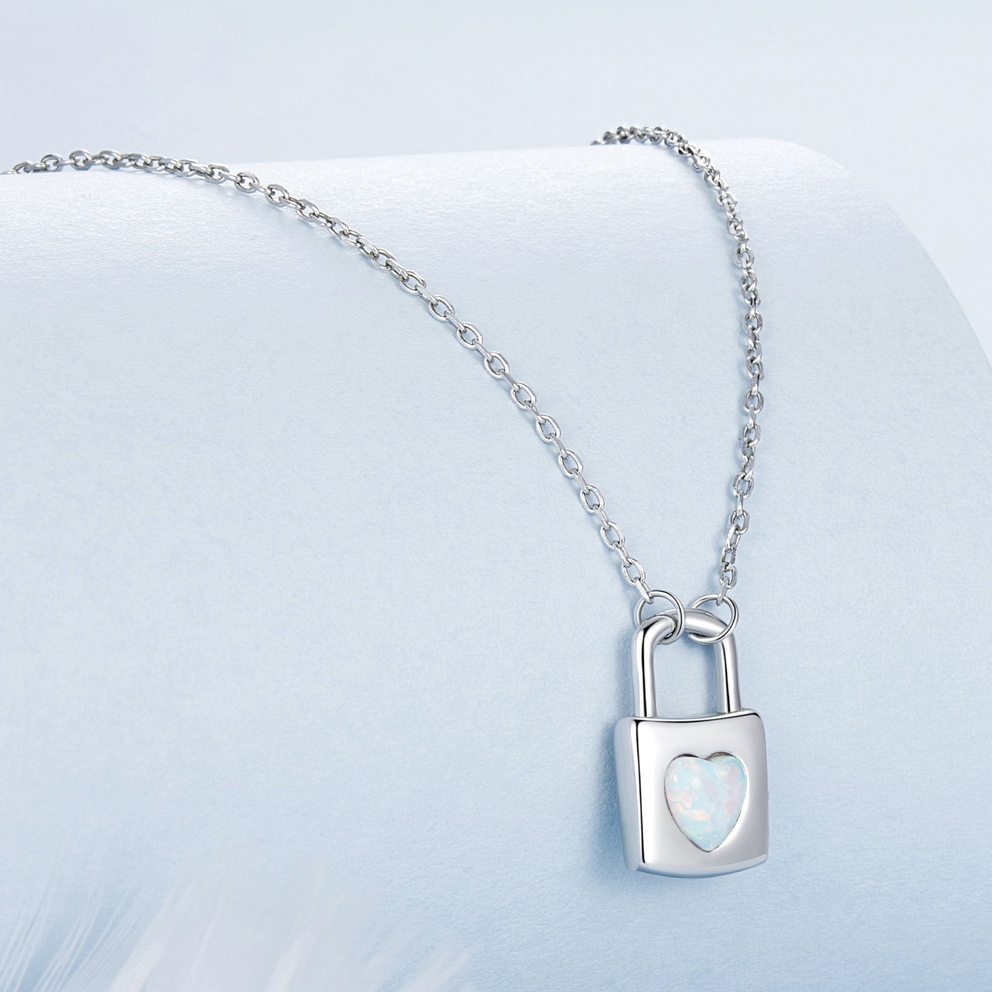 Heart Lock Charm Necklace