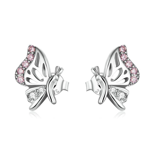 Delicate Butterfly Stud Earrings