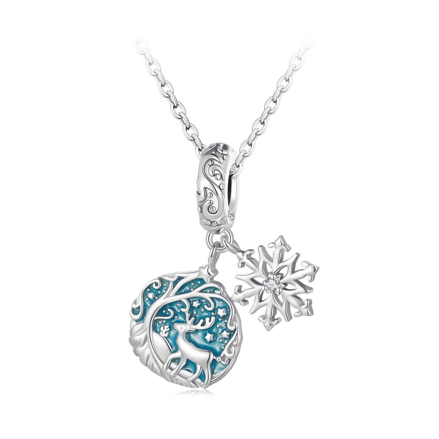 Luminous Elk Pendant Charm