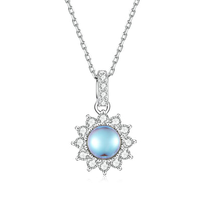 Glimmering Sun Pendant Necklace