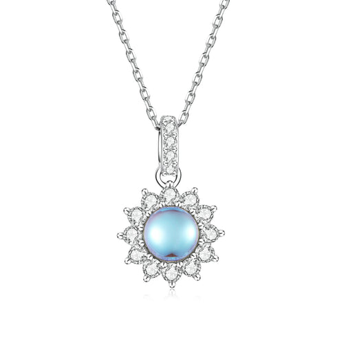 Glimmering Sun Pendant Necklace