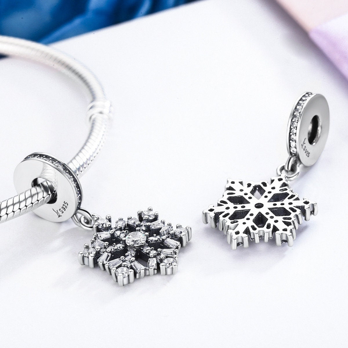 Christmas Theme Snowflakes Charm