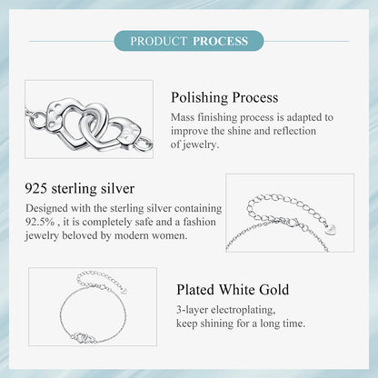 Heart Lock Charm Bracelet