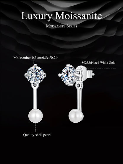 Minimalist Moissanite Studs