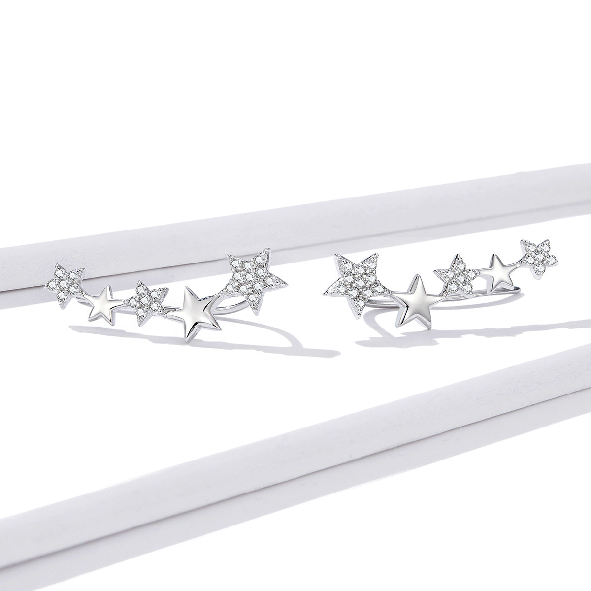 Starry Hoop Earrings
