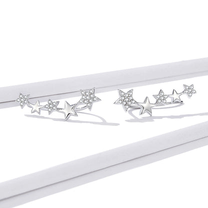 Starry Hoop Earrings
