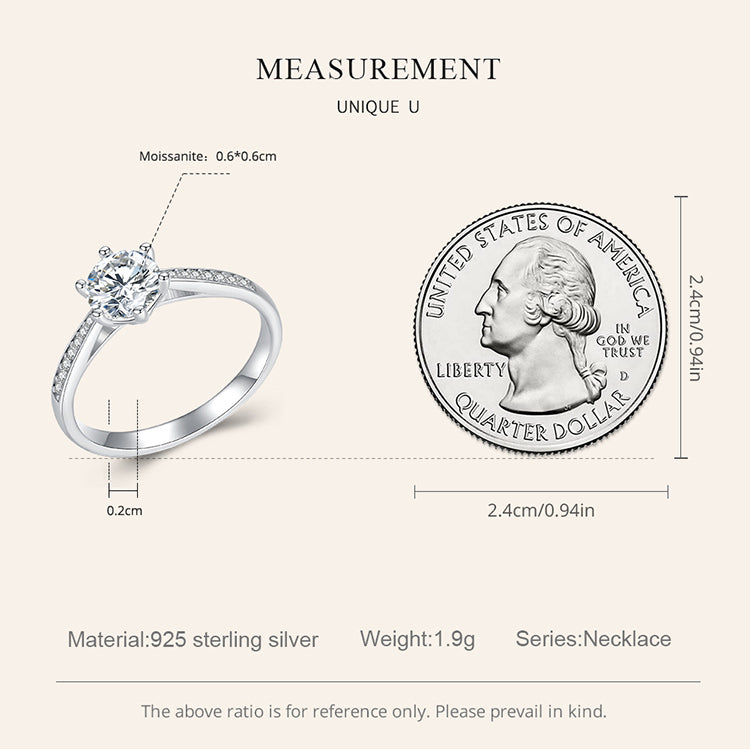 Dazzling Moissanite Ring